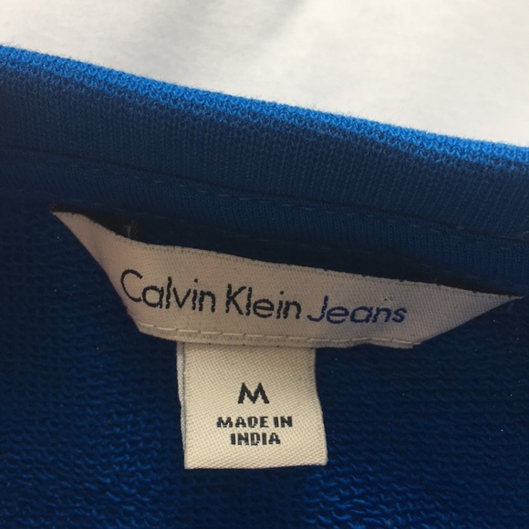Calvin Klein Cobalt Blue Crew Neck - Picture 4 of 4